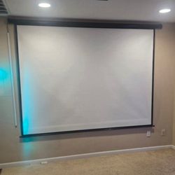 Motorized Projection Screen 125"