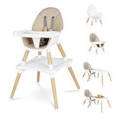 New Convertible Baby High Chair 6-in-1 