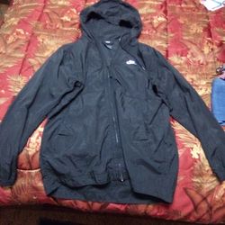 Large Nike Windbreaker Hoodie 