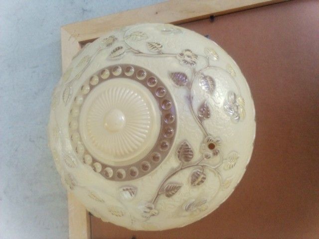 Glass Lamp Shade Antique Vintage Cover bowl Glassware Standing desk Light