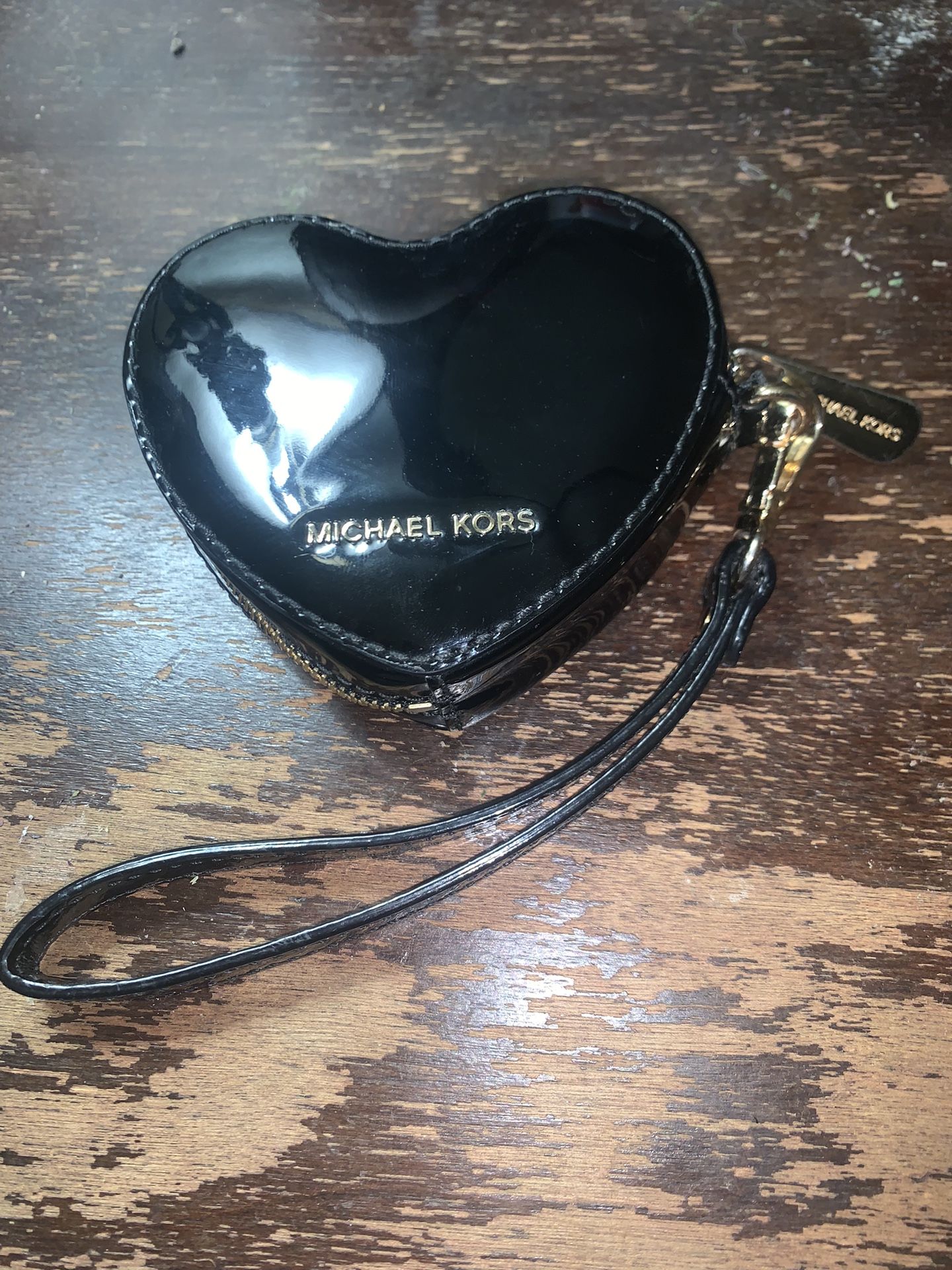 Michael Kors heart wristlet or coin purse