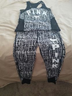 Pink work out clothes