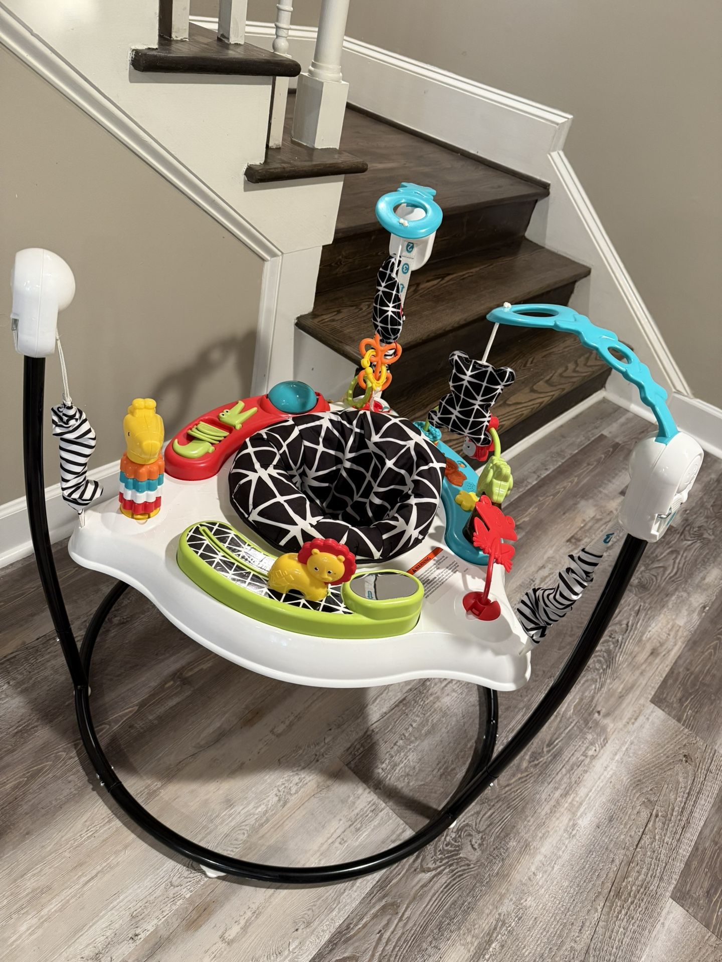 Fisher-Price Baby Bouncer Pink Petals Jumperoo Musical Activity Center with Lights Sounds