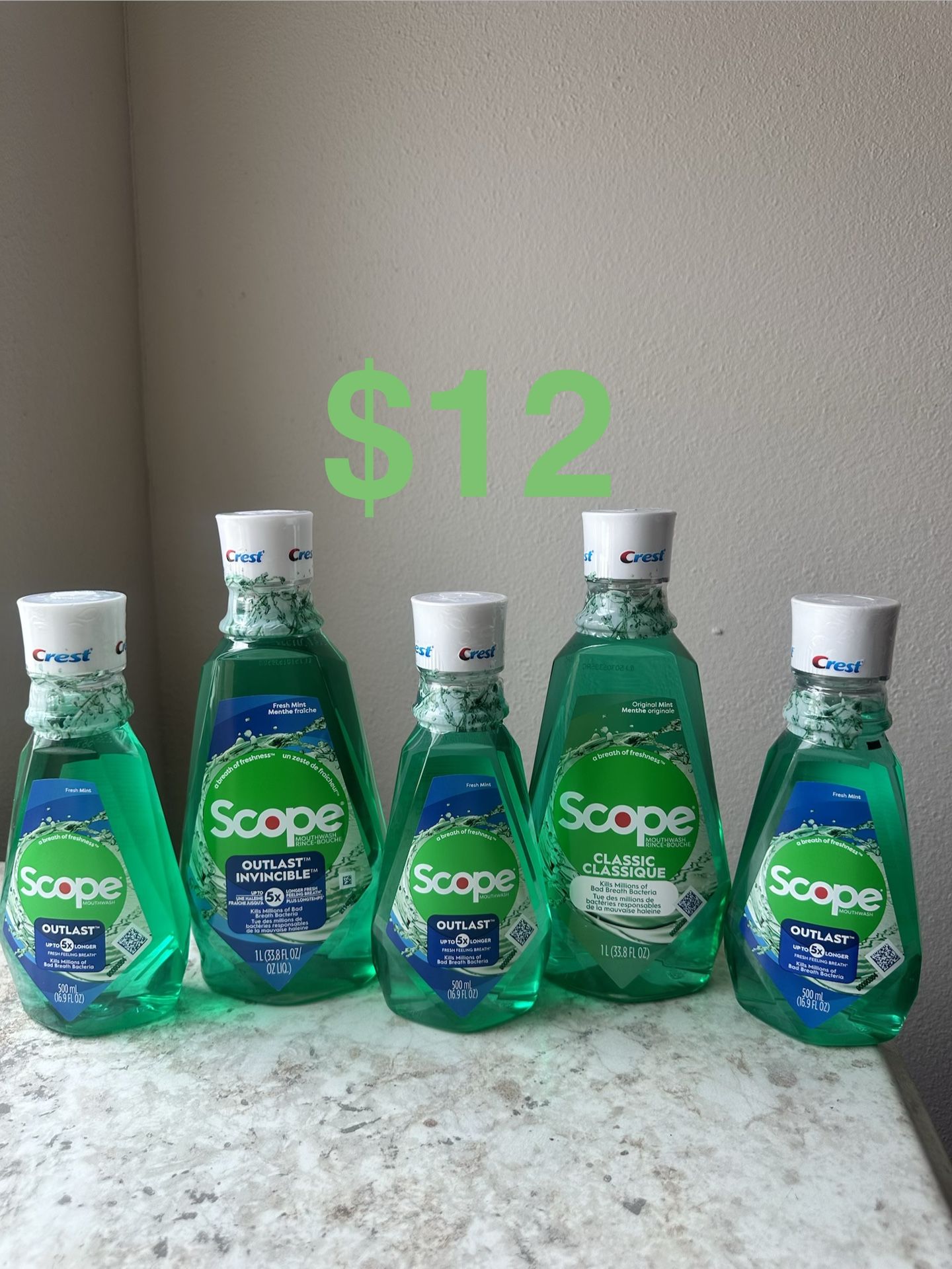Scope Mouthwash Bundle- All For $12