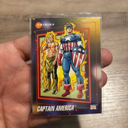 1992 Marvel Captain America Origins Trading Card