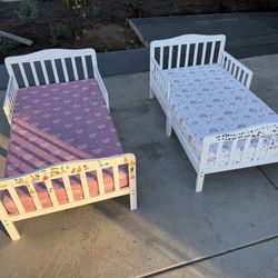 Two Toddler Beds And Mattresses