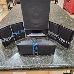 Sony 5pc Speaker Set Model # SS-T-100s