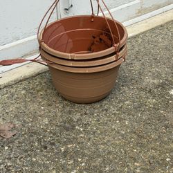 3 Handing Baskets Plastic