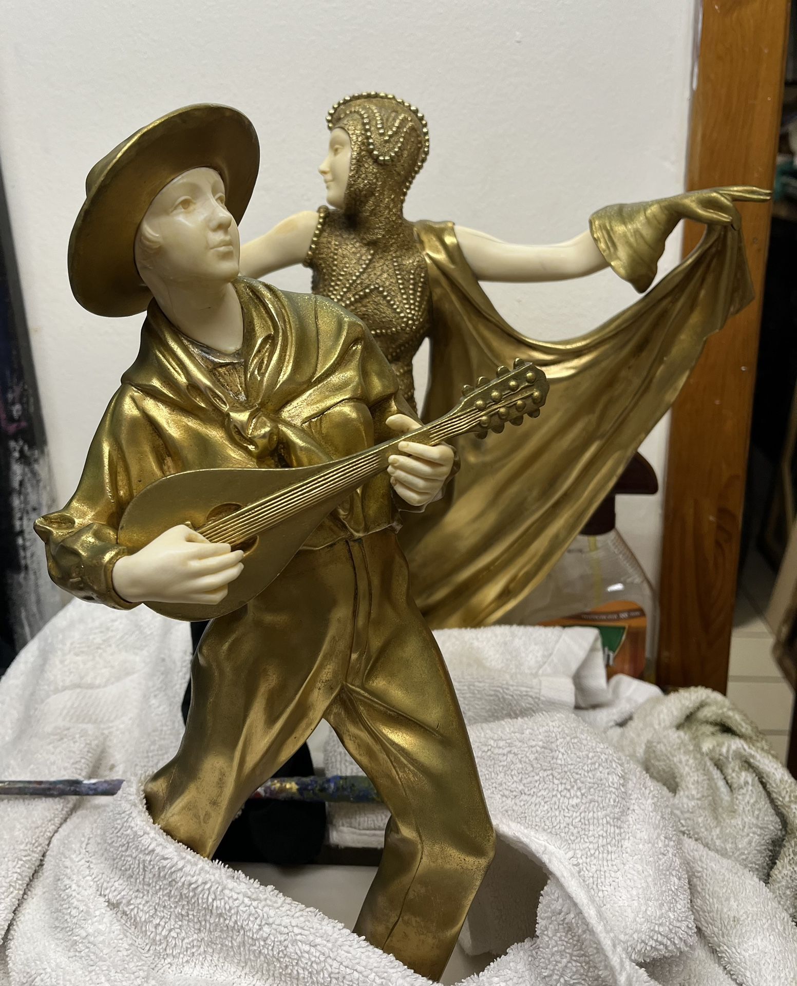 A LAURENT HELY ART DECO COLD-PAINTED BRONZE AND IVORY GROUP 'TWO GIRLS', CIRCA 1925, SIGNED IN THE BRONZE LAURENT HELY, BRONZE