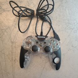 GameStop AfterGlow Pro Controller for PS3 -WHITE clear - Tested PlayStation 3 video game system
