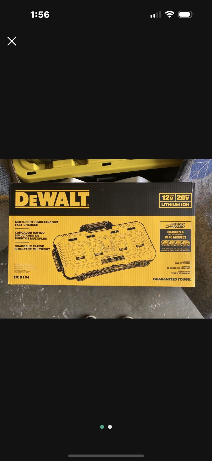 DEWALT DCB104 MULTI-PORT SIMULTÁNEO FAST CHARGER