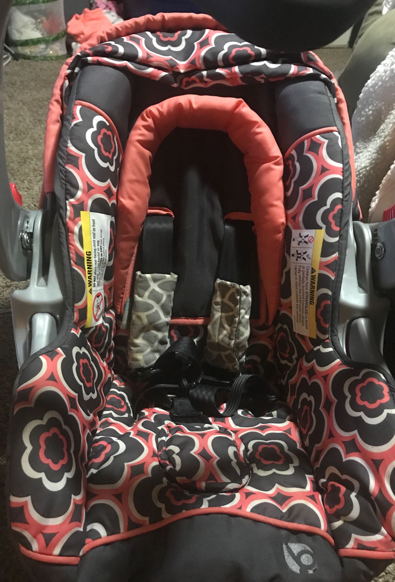 Infant car seat base and stroller combo