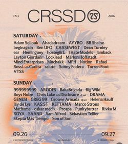 2 Two Day Crssd Tickets 9/26-9/27