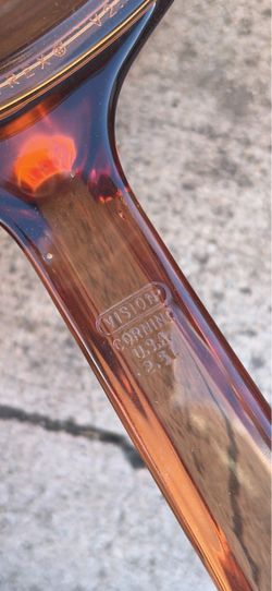 Vintage amber Corning ware