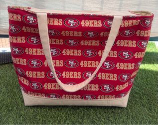 San Francisco 49ers Inspired Jumbo Tote Bag
