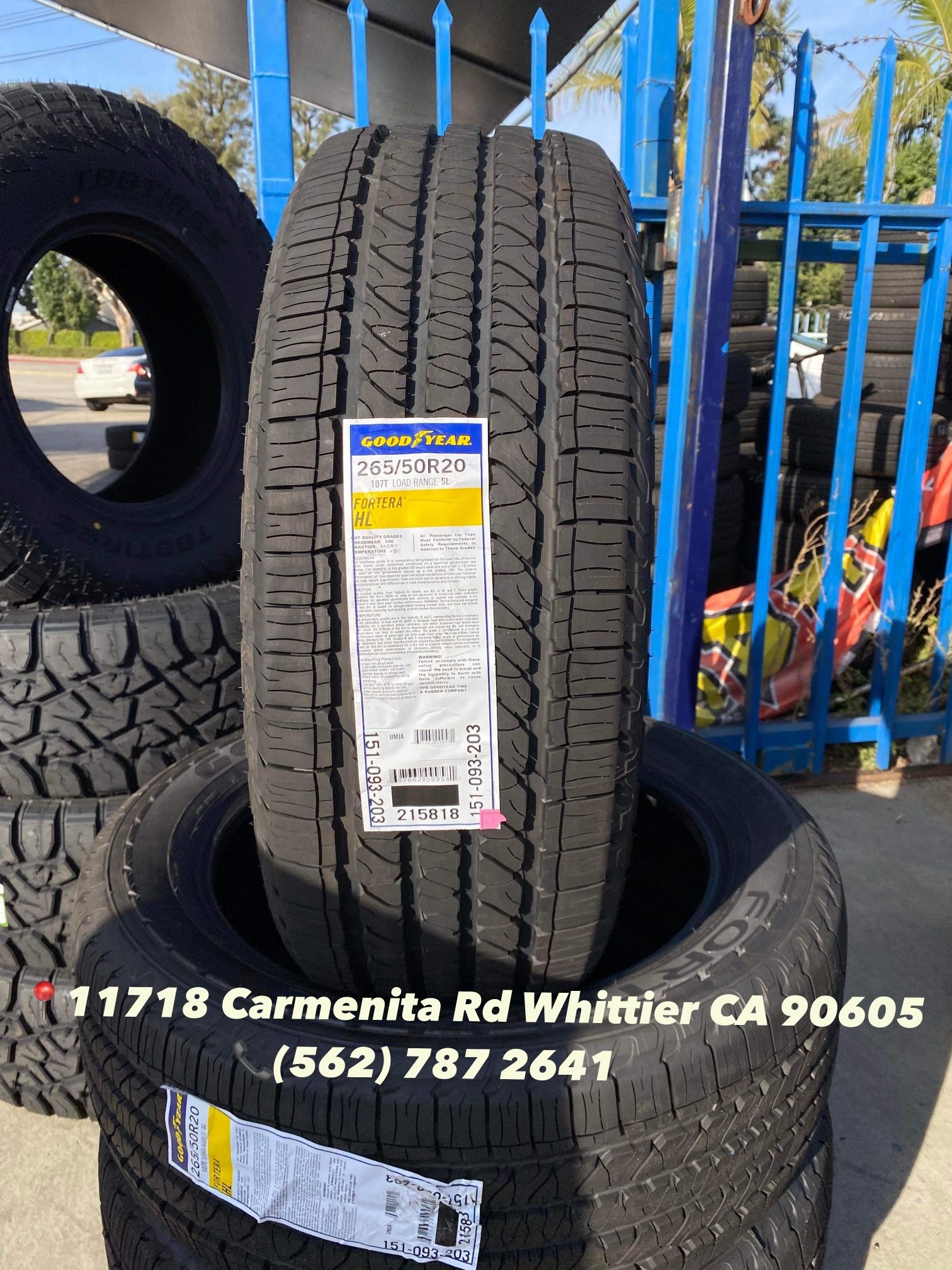 265/50/20 GOODYEAR Fortera New Tires Mount And Balanced Set de Llantas Nuevas Instaladas Y Balanceadas FINANCING AVAILABLE ‼️