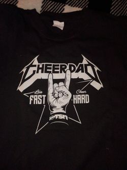Cheer Dad Graphic T-Shirt Black..Size XL
