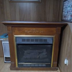 Wooden Fireplace