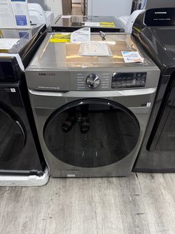 Samsung 4.5 Cu Ft Smart Front Load Washer With Steam In Platinum 😍