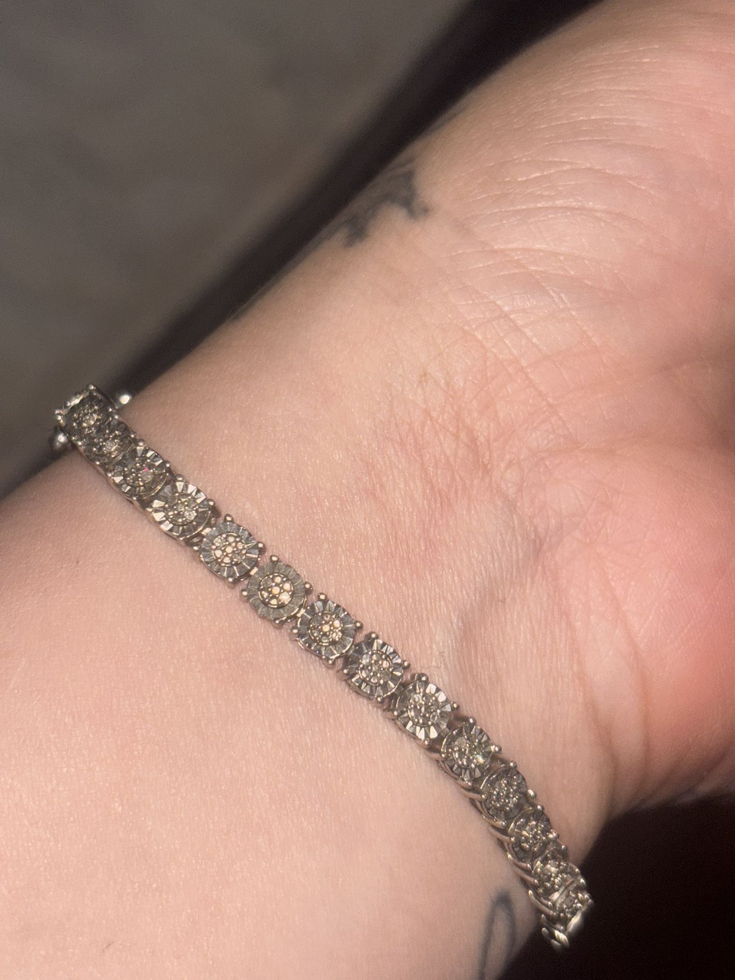 White Diamond Bracelet