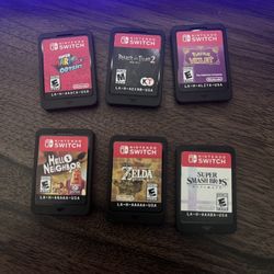 Switch Games And Case