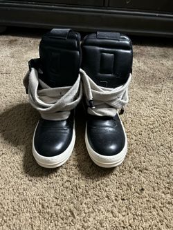 Rick Owen jumbo lace high tops