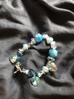 Crystal charm bracelet