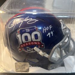 Lawrence Taylor Signed Mini Helmet