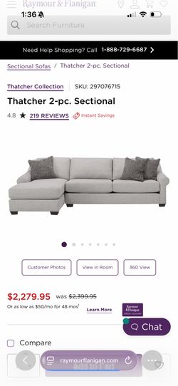 Sectional Sofa / Couch from Raymor & Flanigan