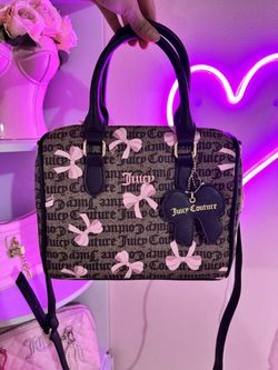 Juicy Couture Pink Bow tote (more purses on my profile)