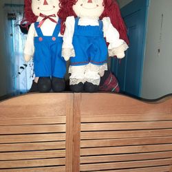 Vintage Pair of Raggedy Ann & Andy Dolls