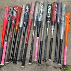  Baseball Bats Lot