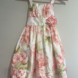 Flower Summer / Spring Dress  For Size 6  Girls