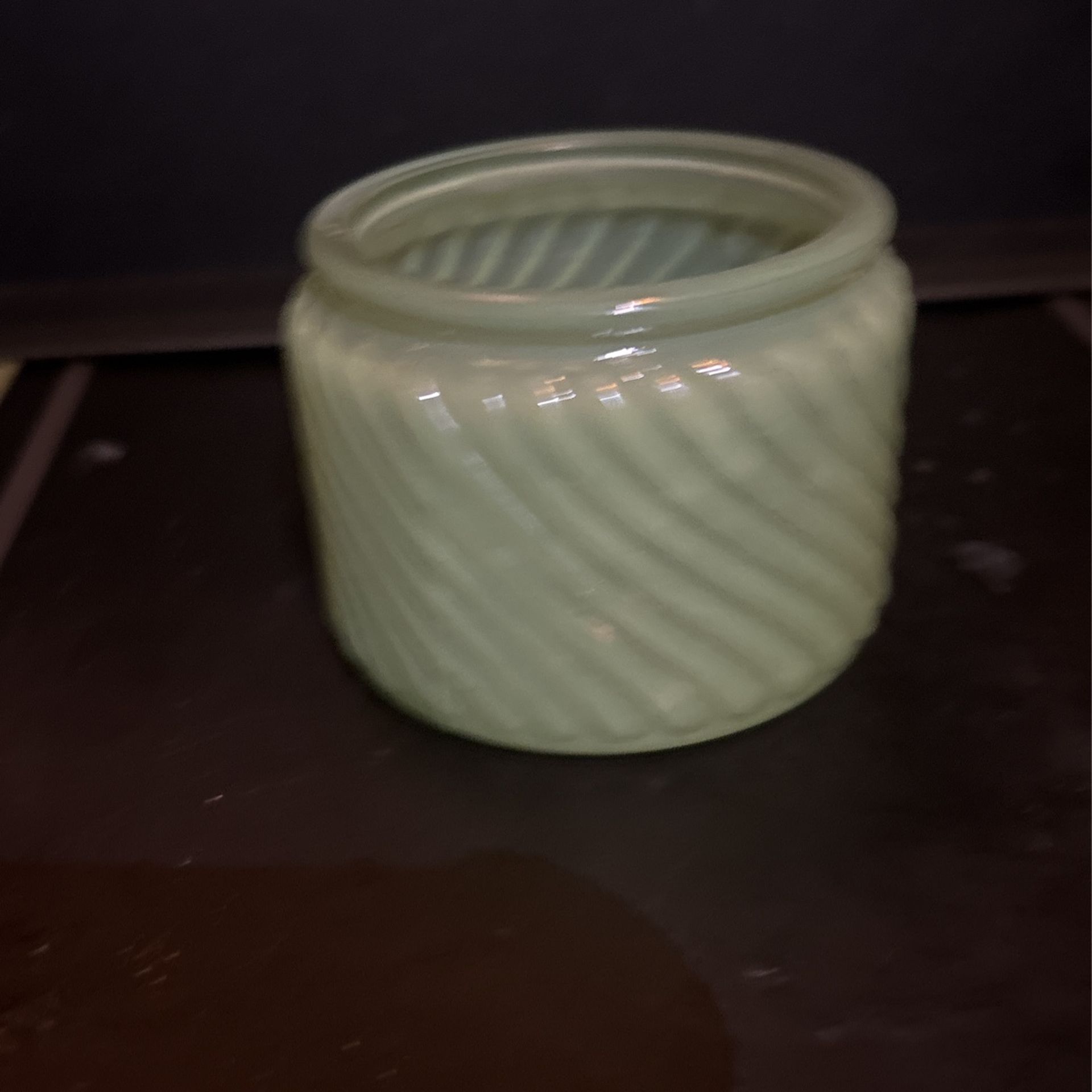sea glass green jar