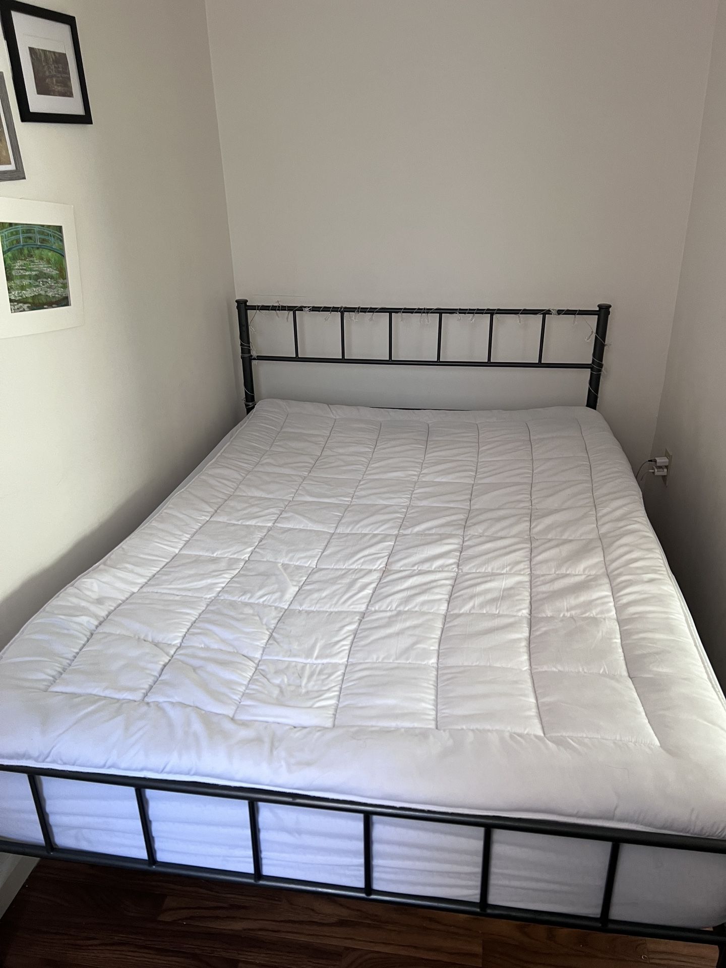 Full Bed, Mattress, Frame, And Toppers Included