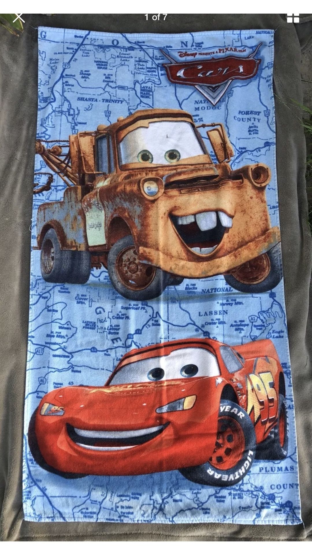 Lightning mcqueen towel new arrivals