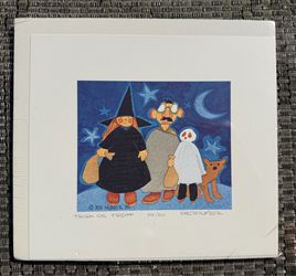 Rie Muñoz 'Trick or Treat' Limited Edition Halloween Print New