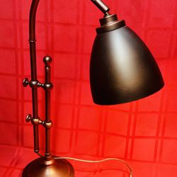 Steel Sliding Height Adjustable(20”-27) Table Desk Lamp w/ Shade  