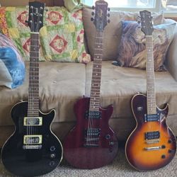 3 VERY NICE Electric Guitars! J-T, Epiphone LP, Gibson B