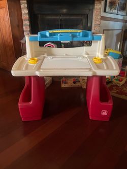Step 2   Kids Art Desk Activity Table
