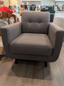 Gray living spaces armchair