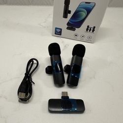 Wireless Lavalier Microphone for iPhone and Android USB C (Brand New)