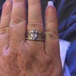 Sterling Silver CZ Ring Size 9