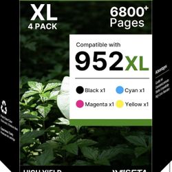 952XL Ink Cartridges Combo Pack for HP 952 Ink Cartridges 