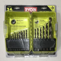 New RYOBI 24pc Drill Bit Set