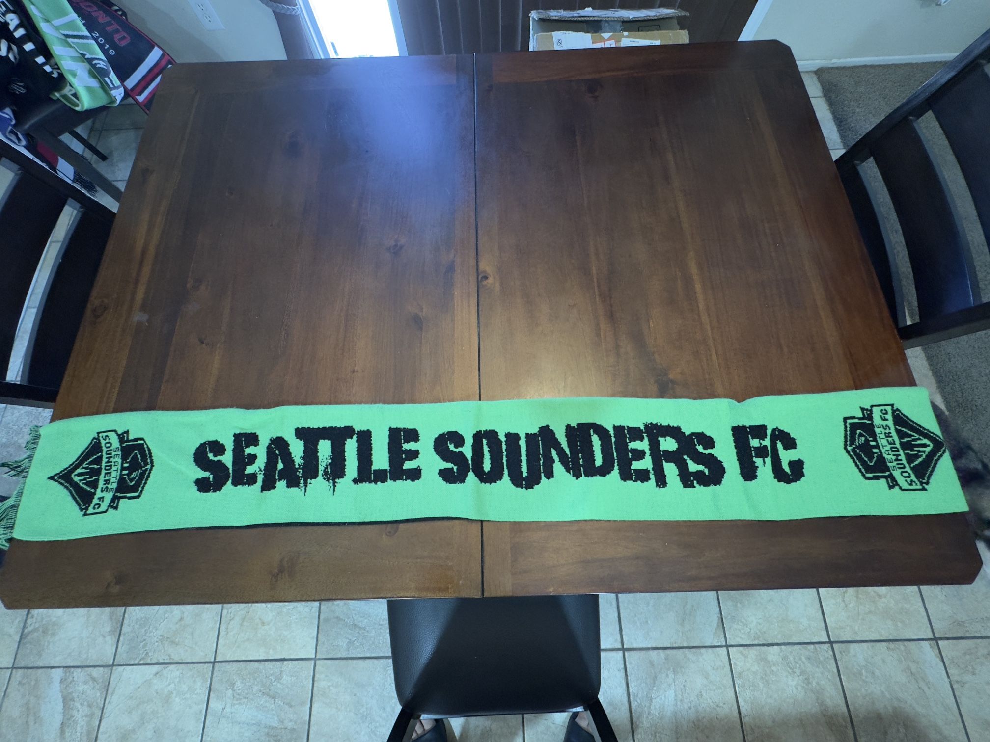A Bunch Of Sounders/USMNT scarves