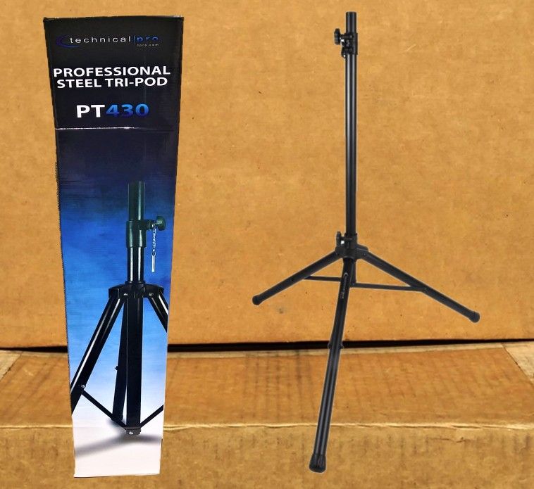 🚨 No Credit Needed 🚨 Professional Steel Tripod Stand 110lbs. Load Capacity 5'3" Height Speaker Pole Mount 🚨 Payment Options Available 🚨
