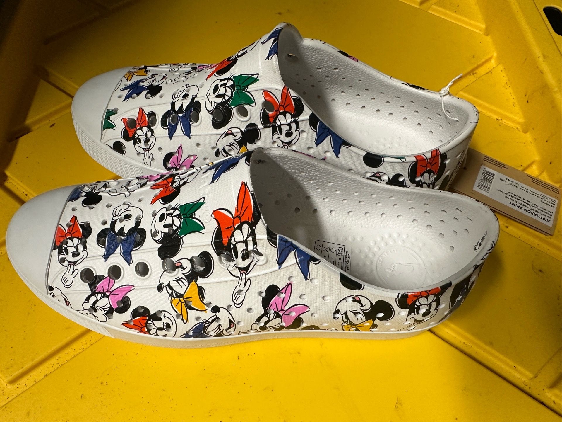 New! Disney Mickey Mouse Native shoes