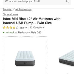 Intex Mid Rise Airbed