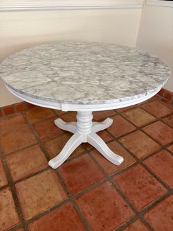 Dining Table with Marble Top